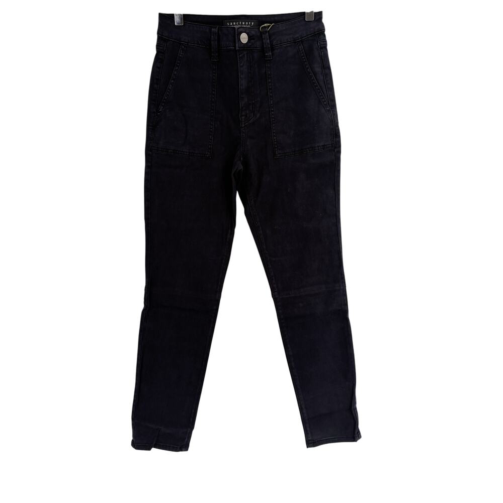 SANCTUARY Jeans Size 31 NEW Black Hayden Skinny Jean Pant Stretch - Picture 2 of 5